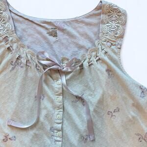 Vintage light pink and white nightgown